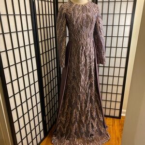 Elegant Purple Evening Gown